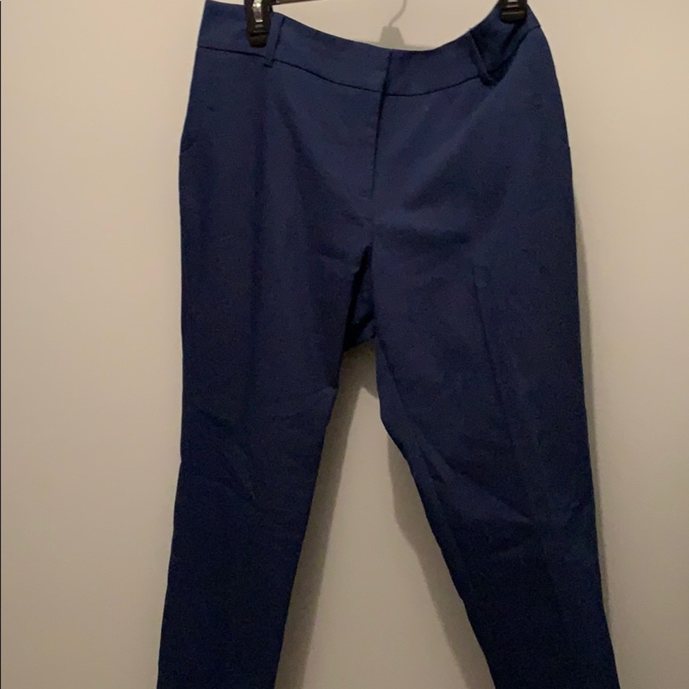 Chaus New York Navy Cropped Dress Pants (10)